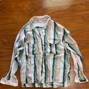 Stripped button down shirt